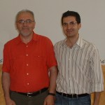 Domenico Barra, left, overseer of Italy and Stefano Cannioto.