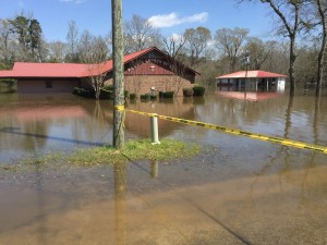 The McLain, La. Church of God sustained flood damage. 