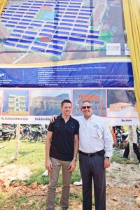 Fred Garmon, right, and Travis Johnson have traveled to Cambodia together on numerous occasions (click on photo to enlarge)